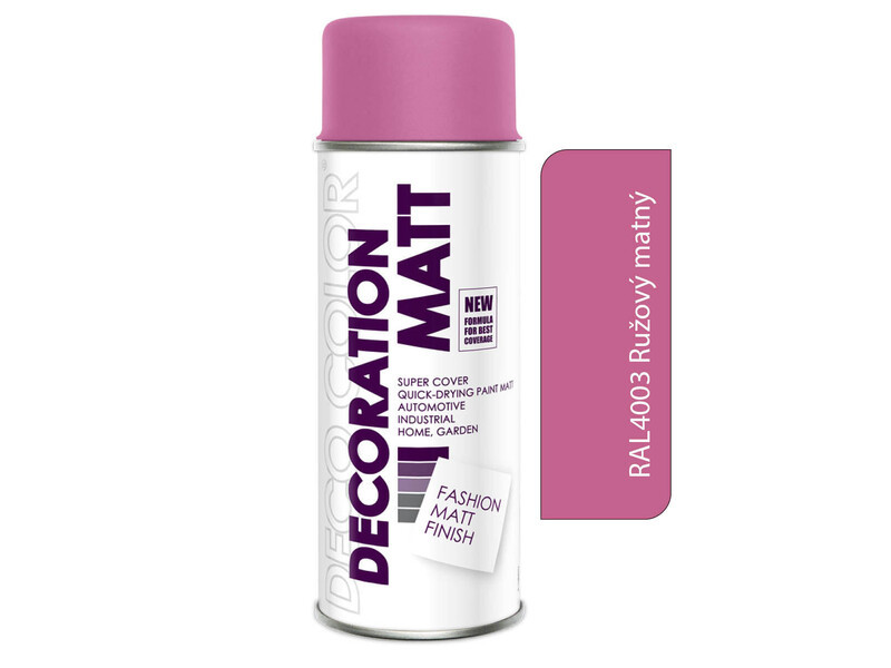 Sprej Deco Color Decoration 400ml MATT RAL 4003 Ružový