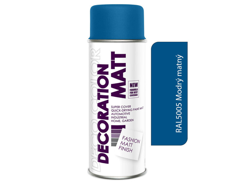 Sprej Deco Color Decoration 400ml MATT RAL 5005 Modrý