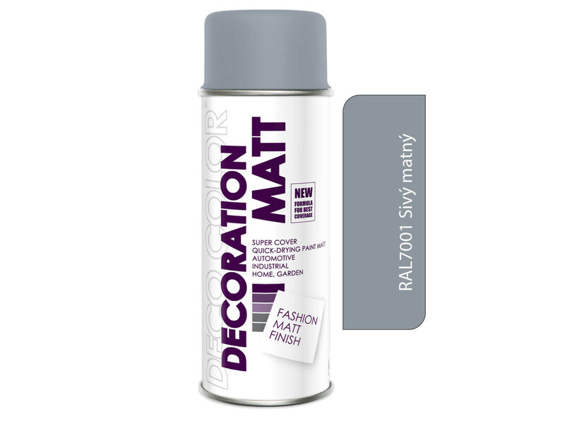Sprej Deco Color Decoration 400ml MATT RAL 7001 Sivý