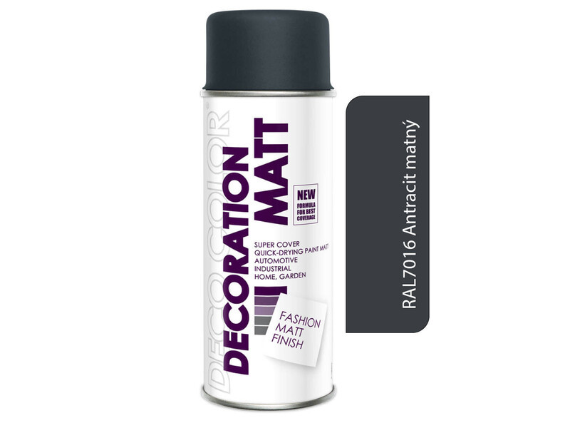 Sprej Deco Color Decoration 400ml MATT RAL 7016 Antracit
