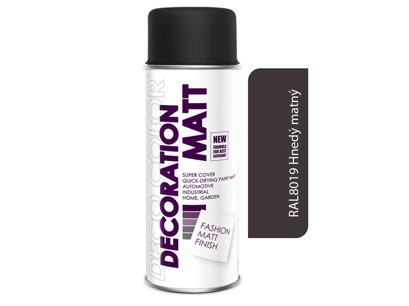 Sprej Deco Color Decoration 400ml MATT RAL 8019 Hnedý