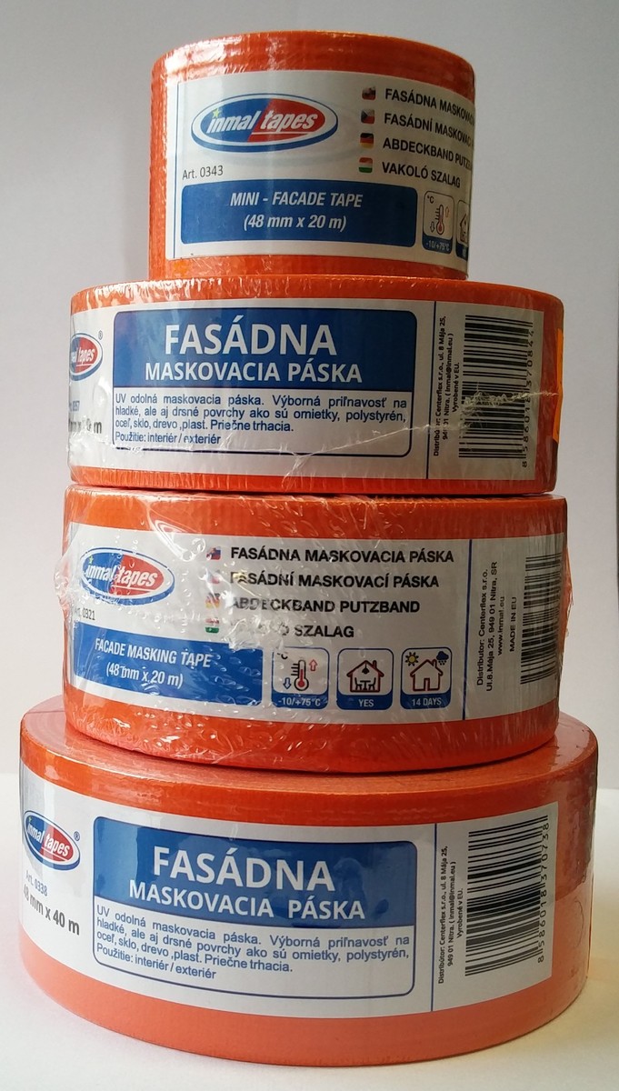 Inmal tapes Fasádna páska oranžová 48mm x 20m