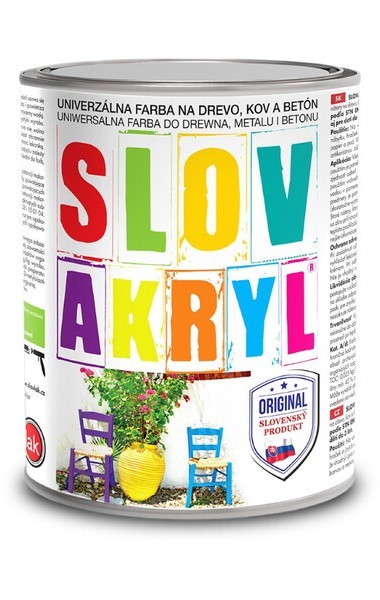 Slovlak Slovakryl 0,75kg 0210 - hnedý pastel