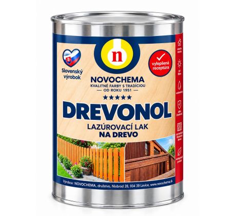 DREVONOL tenkovrstvá lazúra na drevo s ľanovým olejom 0,9L